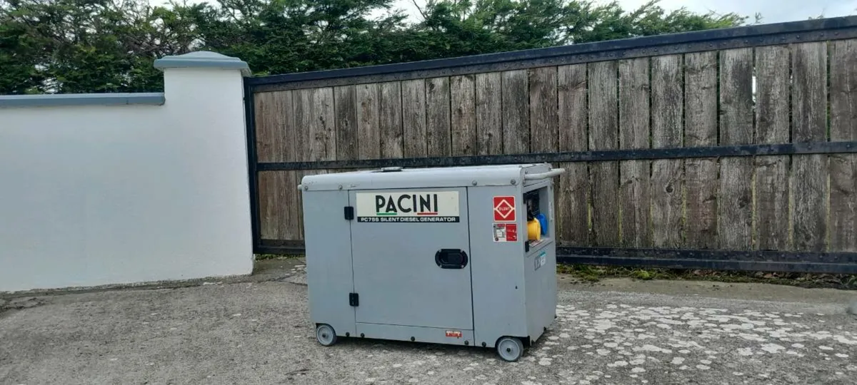 PACINI 7.7KVA DIESEL GENERATOR - Image 1
