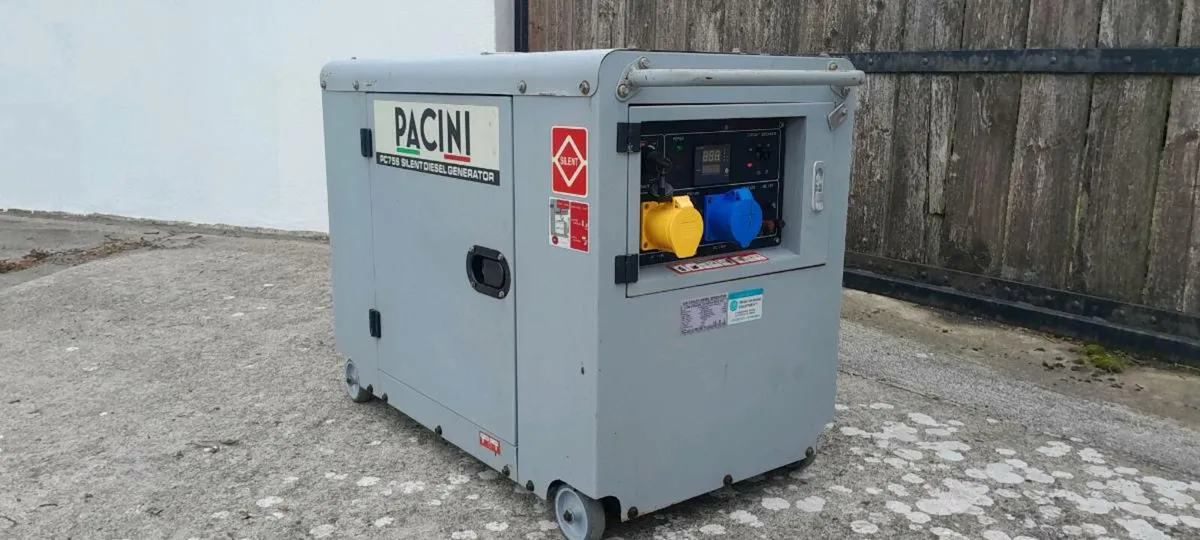 PACINI 7.7KVA DIESEL GENERATOR - Image 2