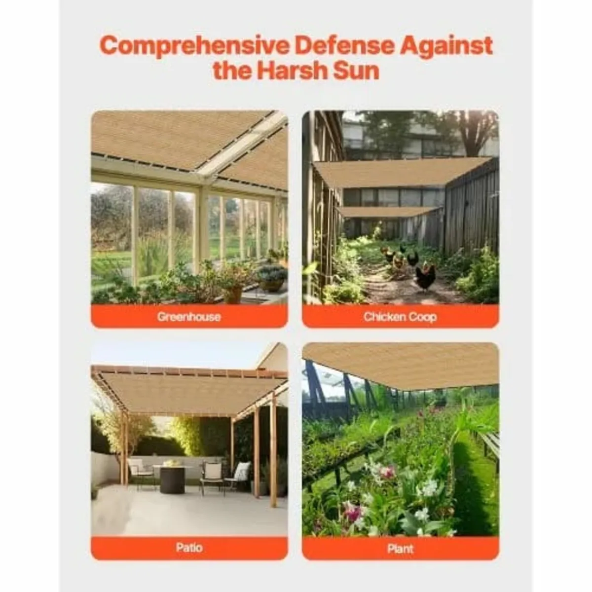90% Sun Shade Cloth Privacy Screen 12 x 20 ft for - Image 3