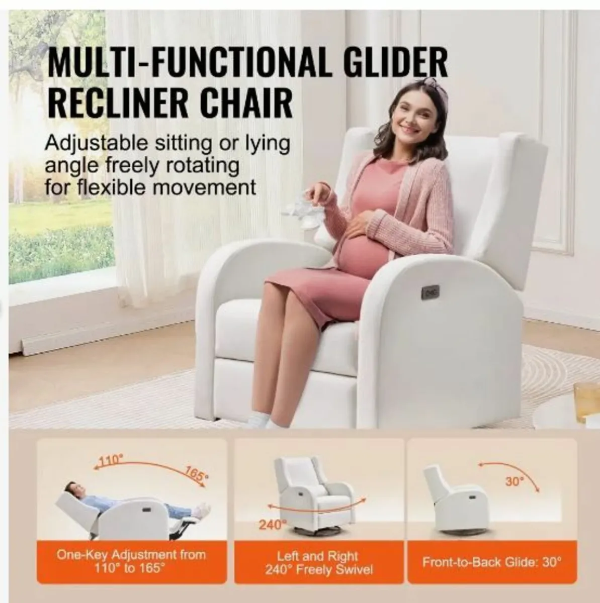 Electronic Power Recliner and Swivel Glider - Image 3