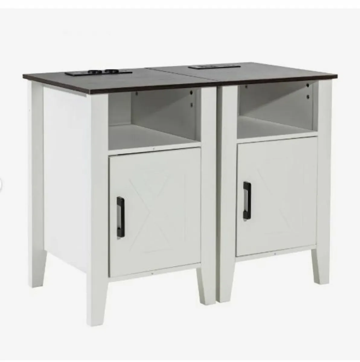 Farmhouse End Table, Set of 2 - Image 1