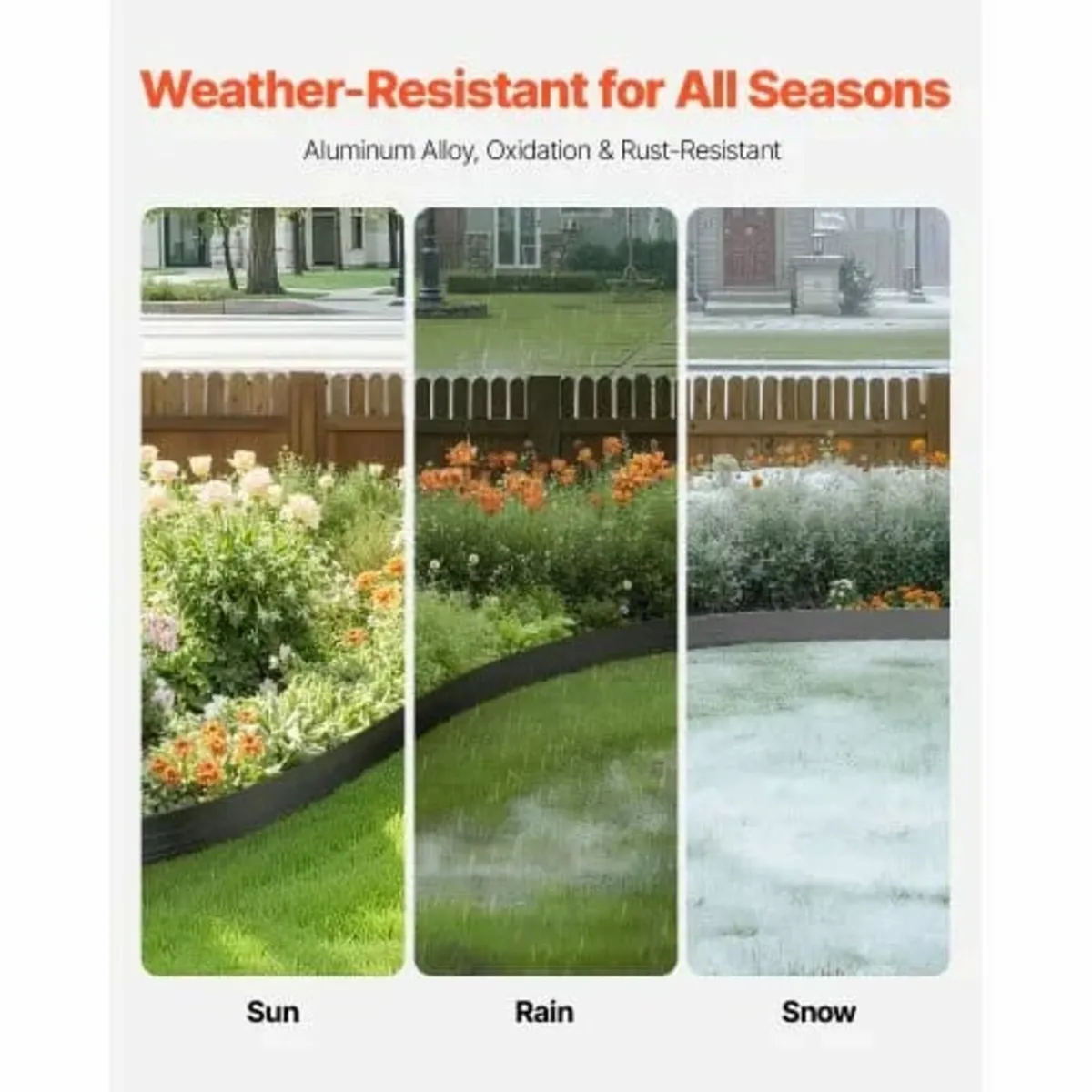 Metal Landscape Edging 10Packs 60in Rust-Resistant - Image 3