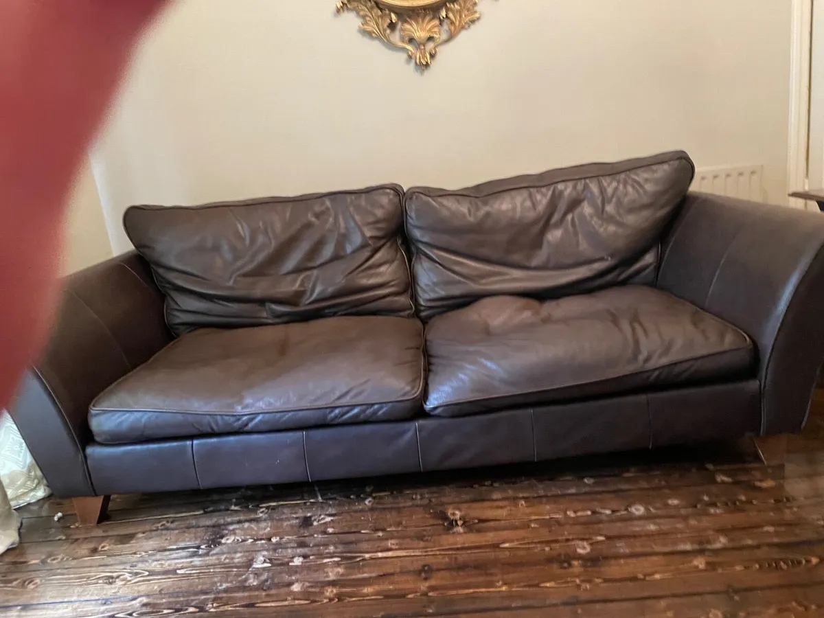 Marks and Spencer Leather Sofa - Image 1