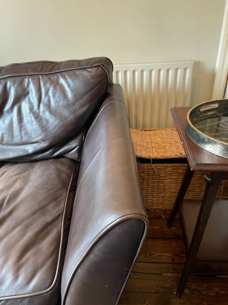 Marks and Spencer Leather Sofa - Image 2