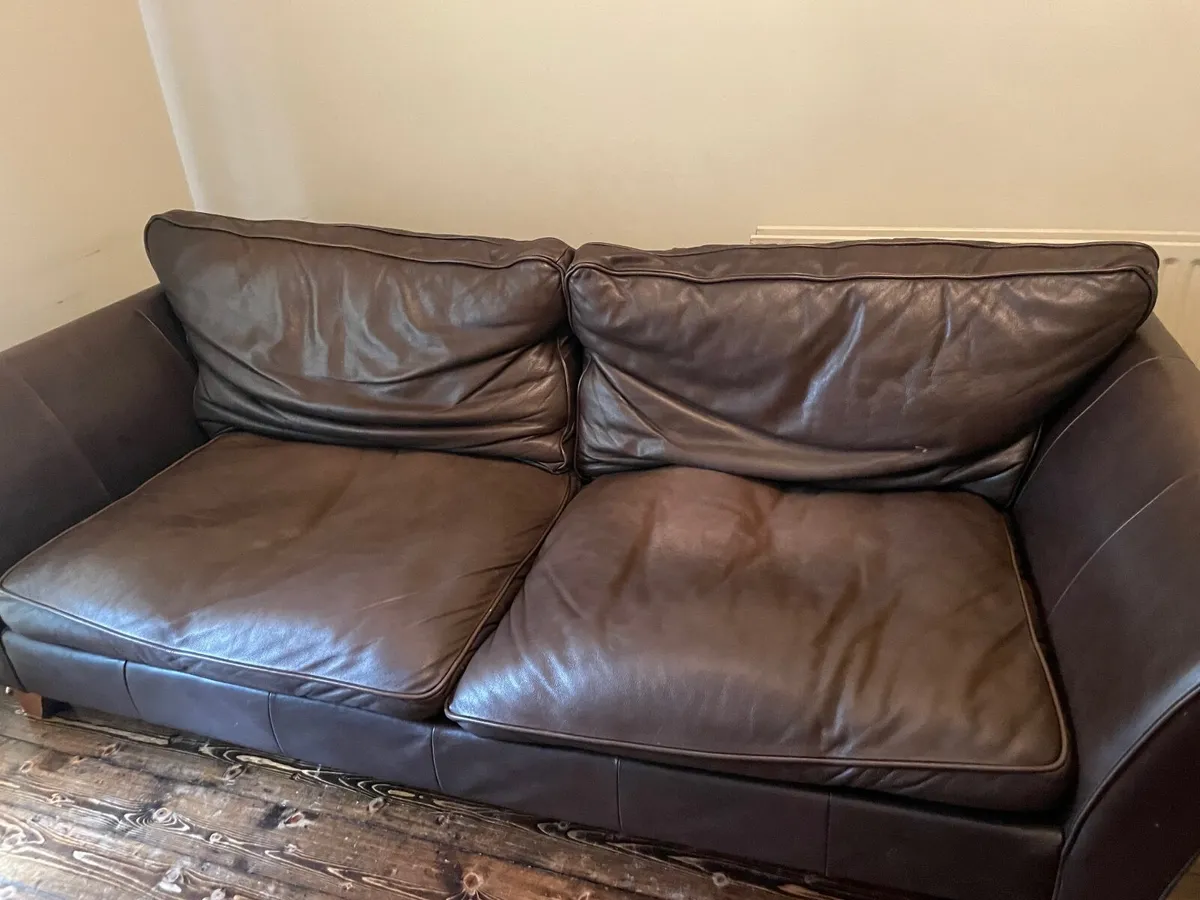Marks and Spencer Leather Sofa - Image 3