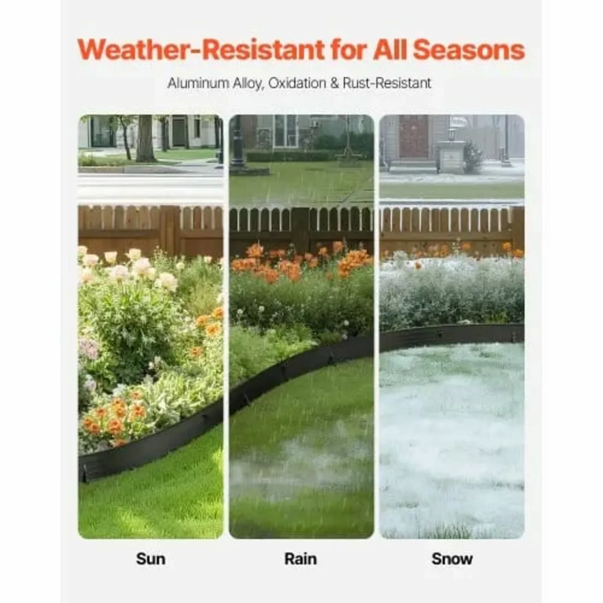 Metal Landscape Edging 8Packs 72in Rust-Resistant - Image 2
