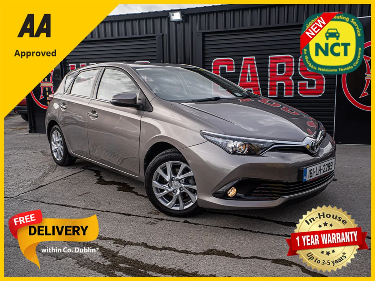 2016 Toyota Auris 1.2/Irish/New NCT/1yr warranty - Image 1