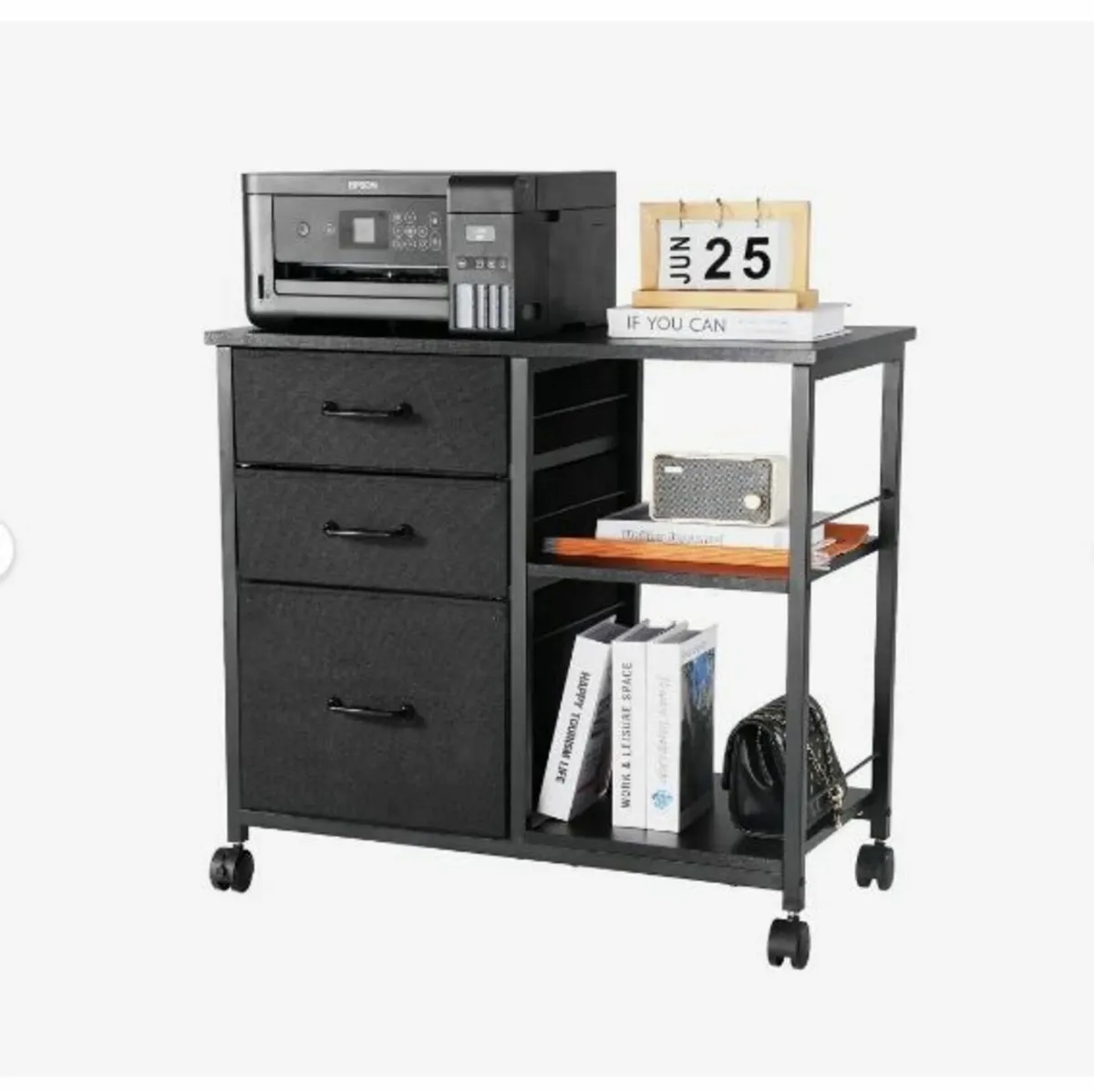 Metal File Cabinet, Mobile Filing Cabinet - Image 4