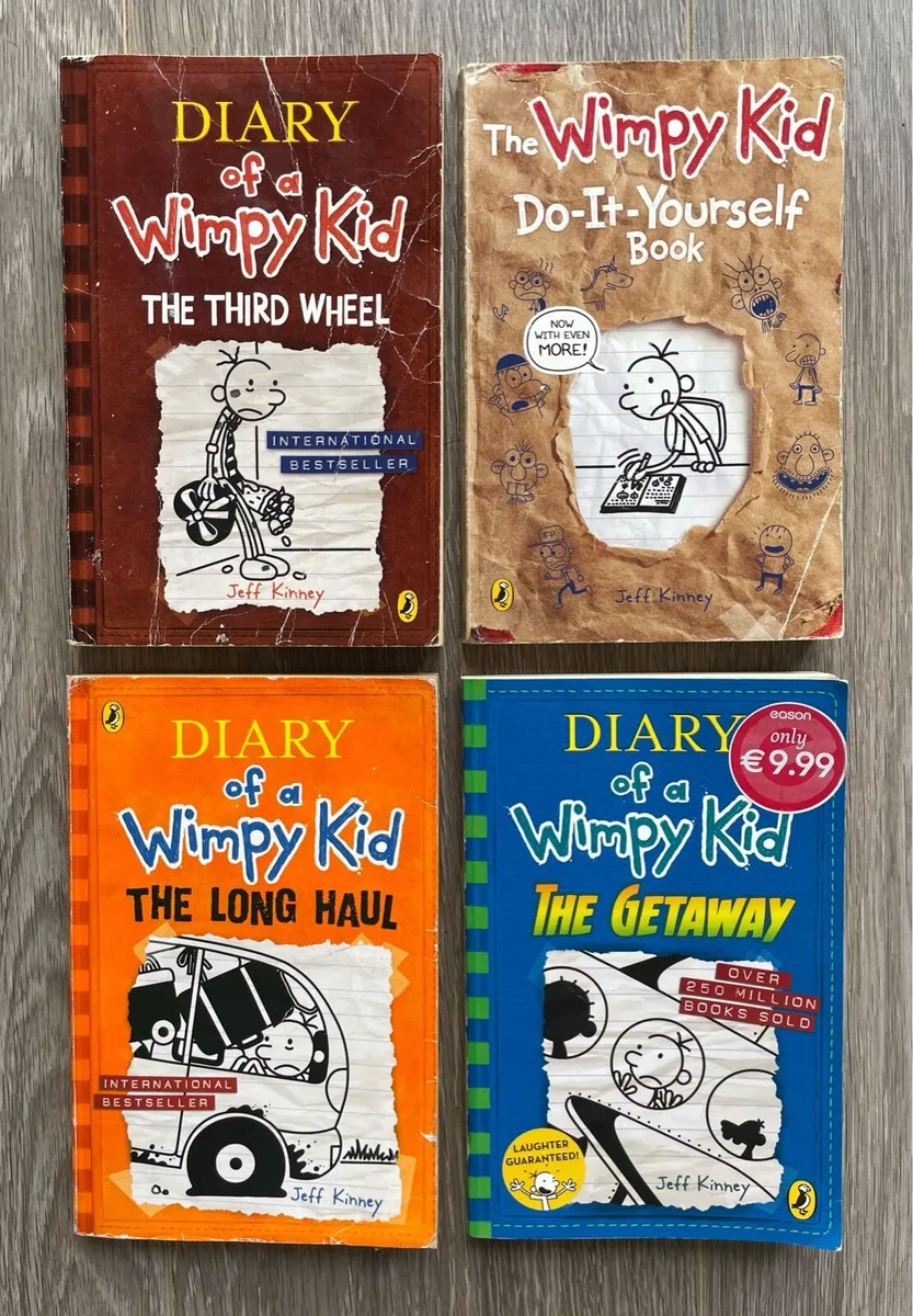 4 Wimpy Kid Books PLUS 1 FREE - Image 1
