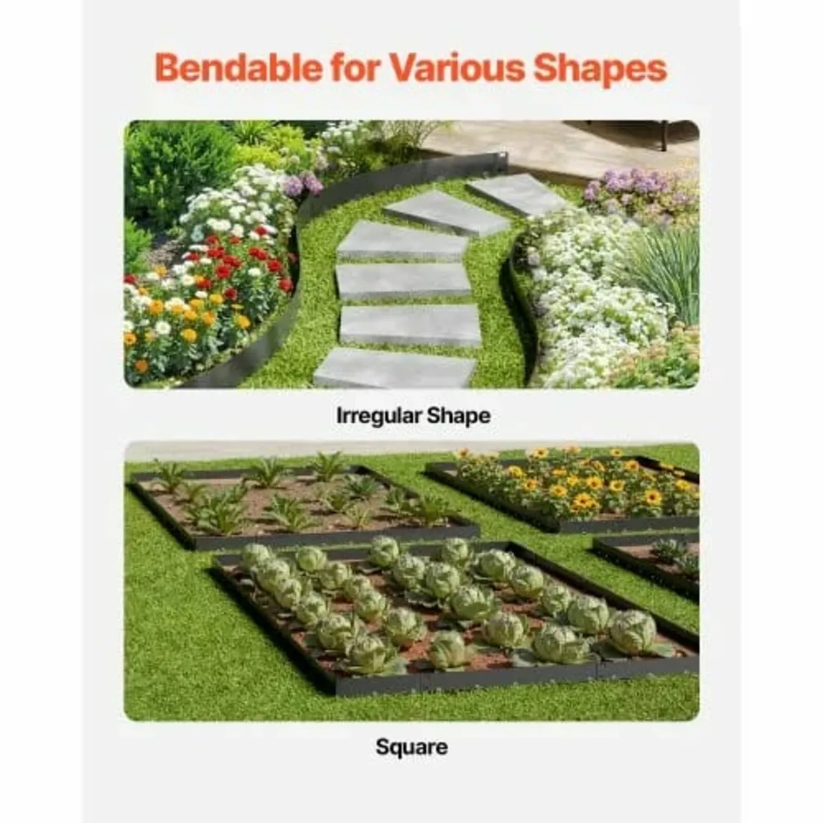 Steel Landscape Edging 5 Packs 39 x 5in Rust-Resis - Image 2
