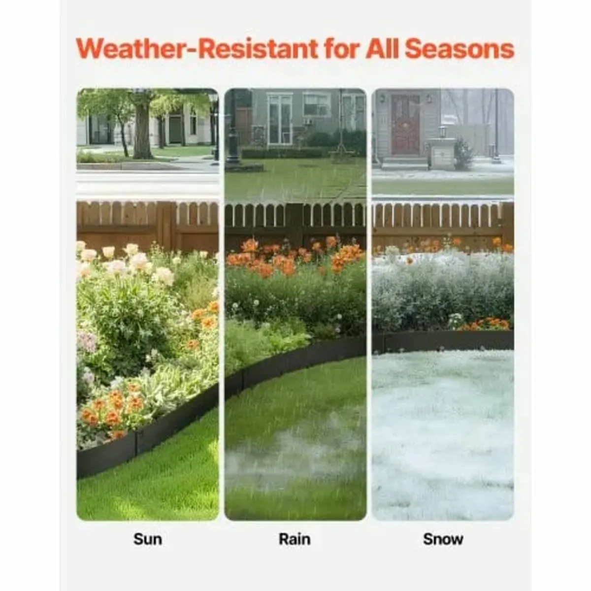Steel Landscape Edging 5 Packs 39 x 5in Rust-Resis - Image 3