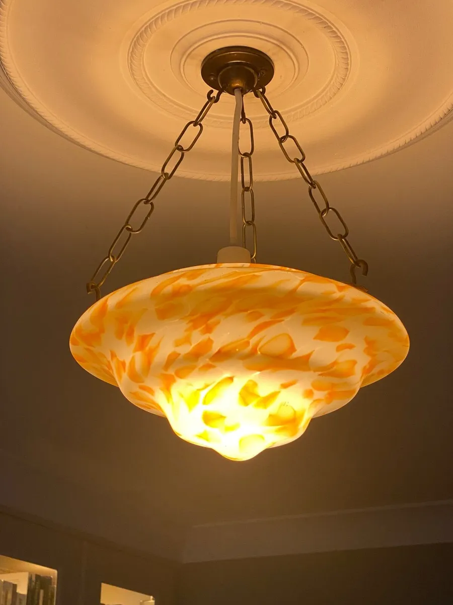 Vintage pendant light shade (fly catcher style) - Image 2