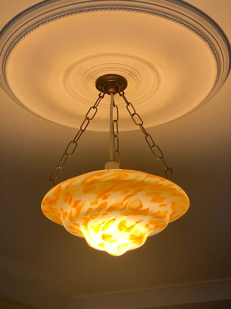 Vintage pendant light shade (fly catcher style) - Image 4