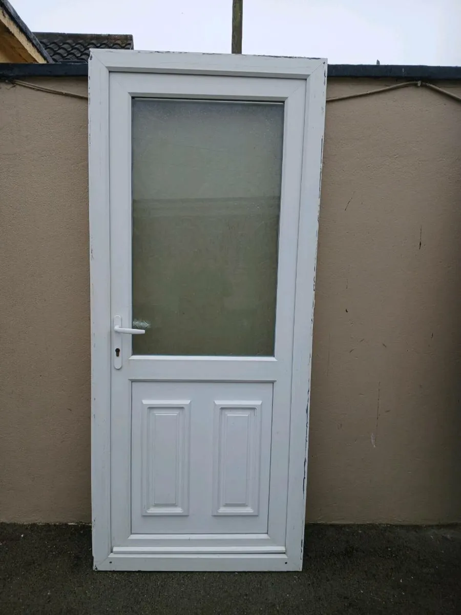 White/White PVC door and frame