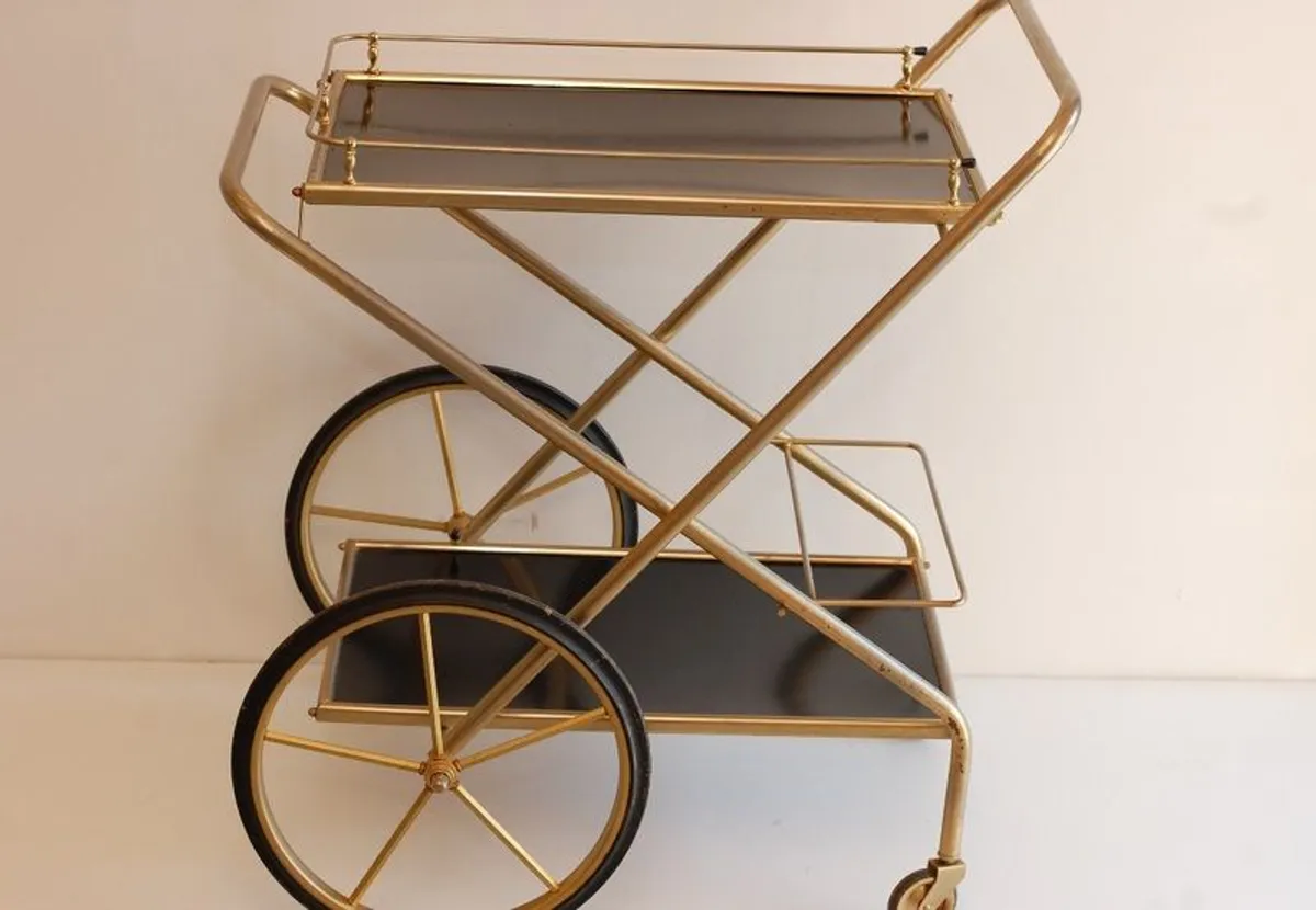 Vintage Bar Cart - Image 1