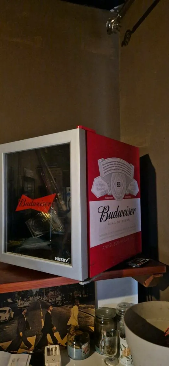 Budweiser mini fridge - Image 1