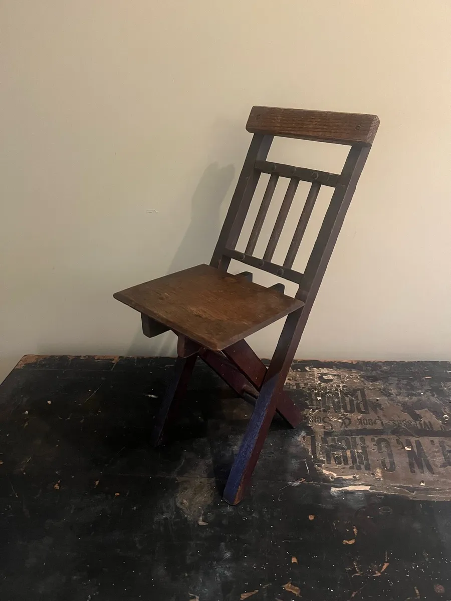 Antique 19th Century Apprentice Folding Chair - Image 2