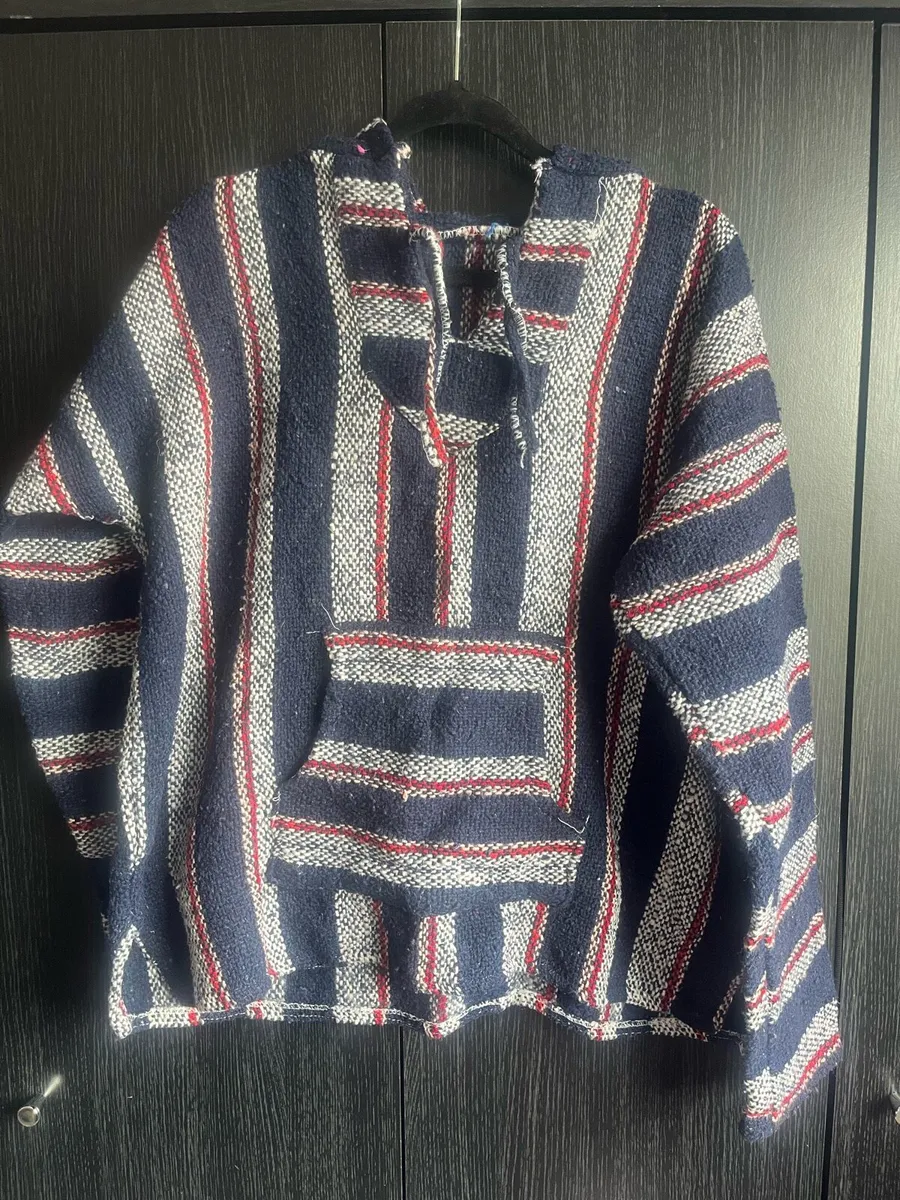 Unisex vintage hippy hoodie Mexican bajas - Image 2