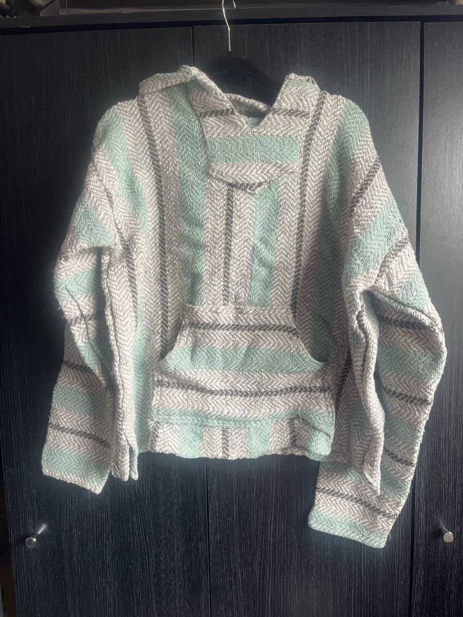 Unisex vintage hippy hoodie Mexican bajas - Image 4