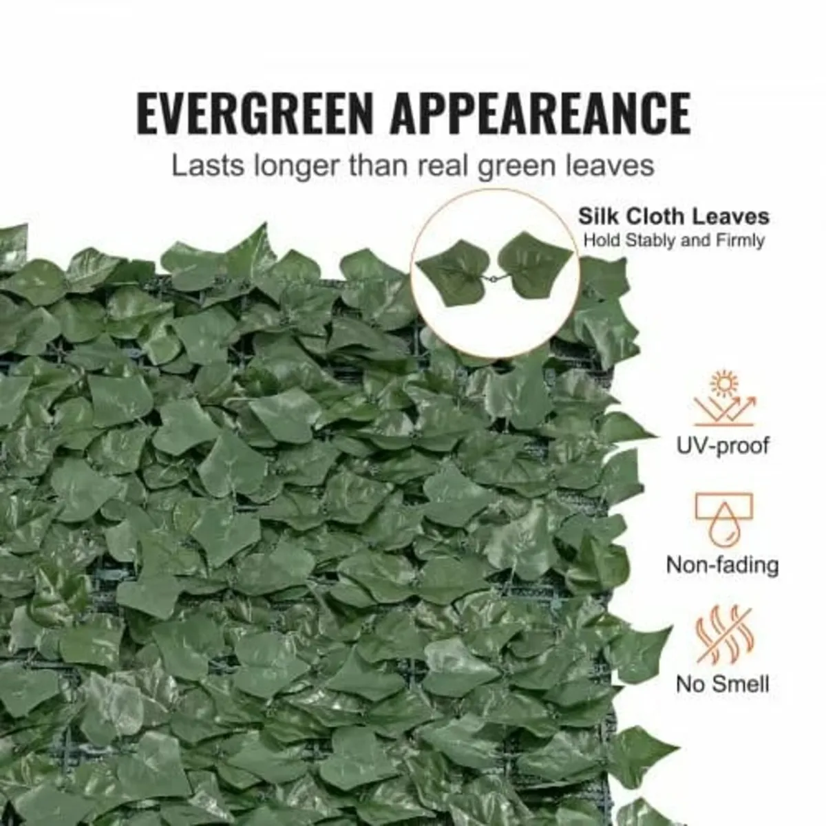 Ivy Privacy Fence, 1830 x 2440 mm Artificial Green - Image 3