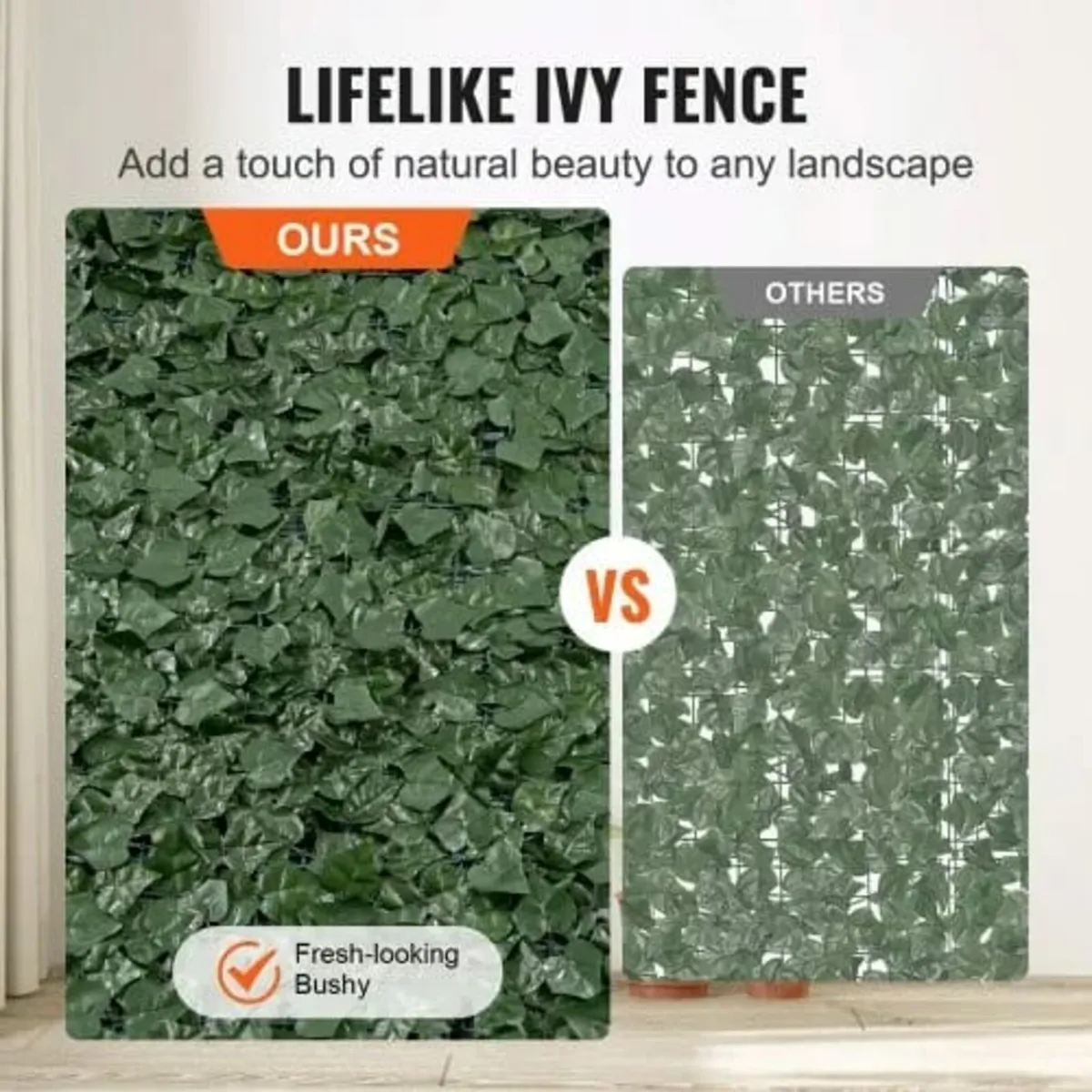 Ivy Privacy Fence, 1830 x 2440 mm Artificial Green - Image 4