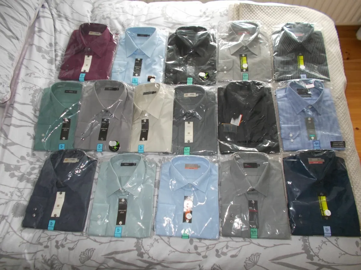 Lot of 16 New & Sealed Men's Shirts - Image 1
