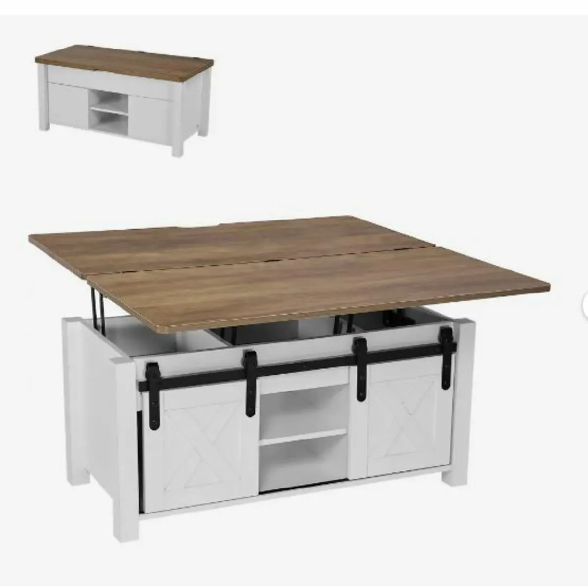 1000 mm Farmhouse Lift Top Coffee - Image 1