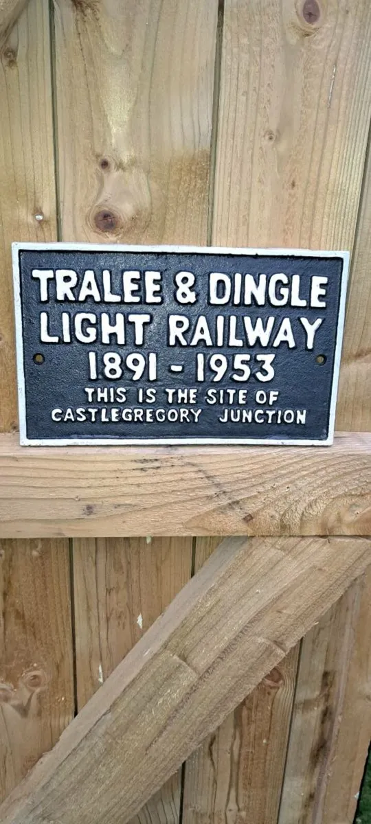 Tralee dingle  cast iron railway sign