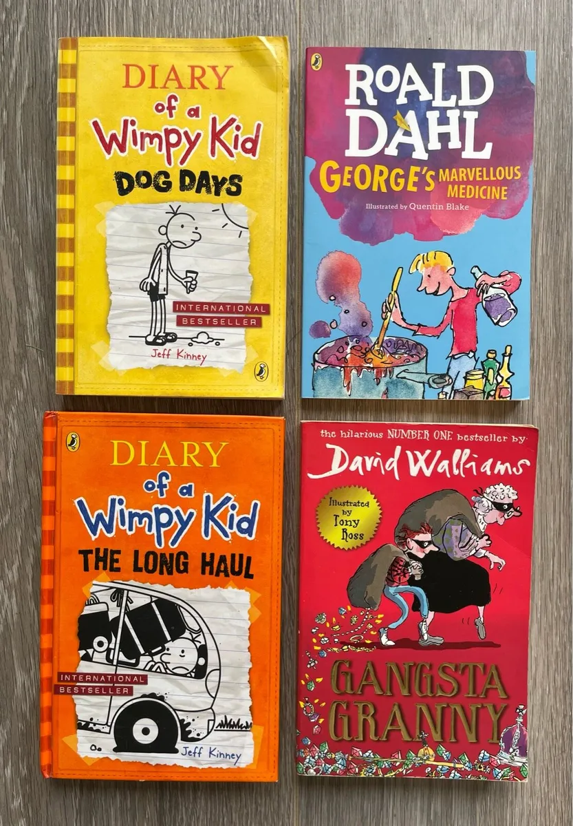 Kids Books - Wimpy Kid, Roald Dahl, David Walliams
