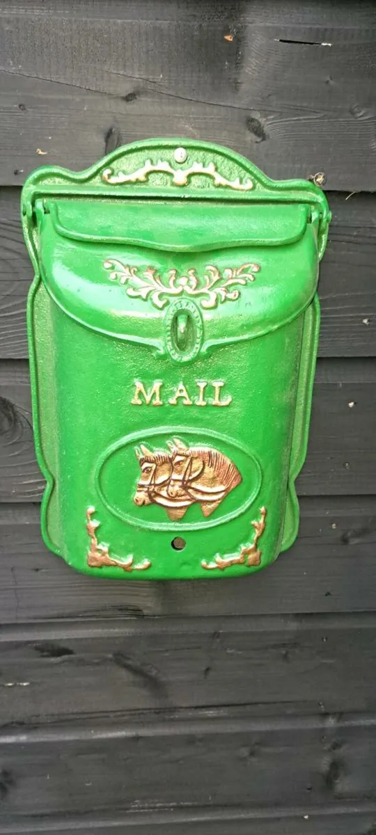 Cast iron  Postage box - Image 1