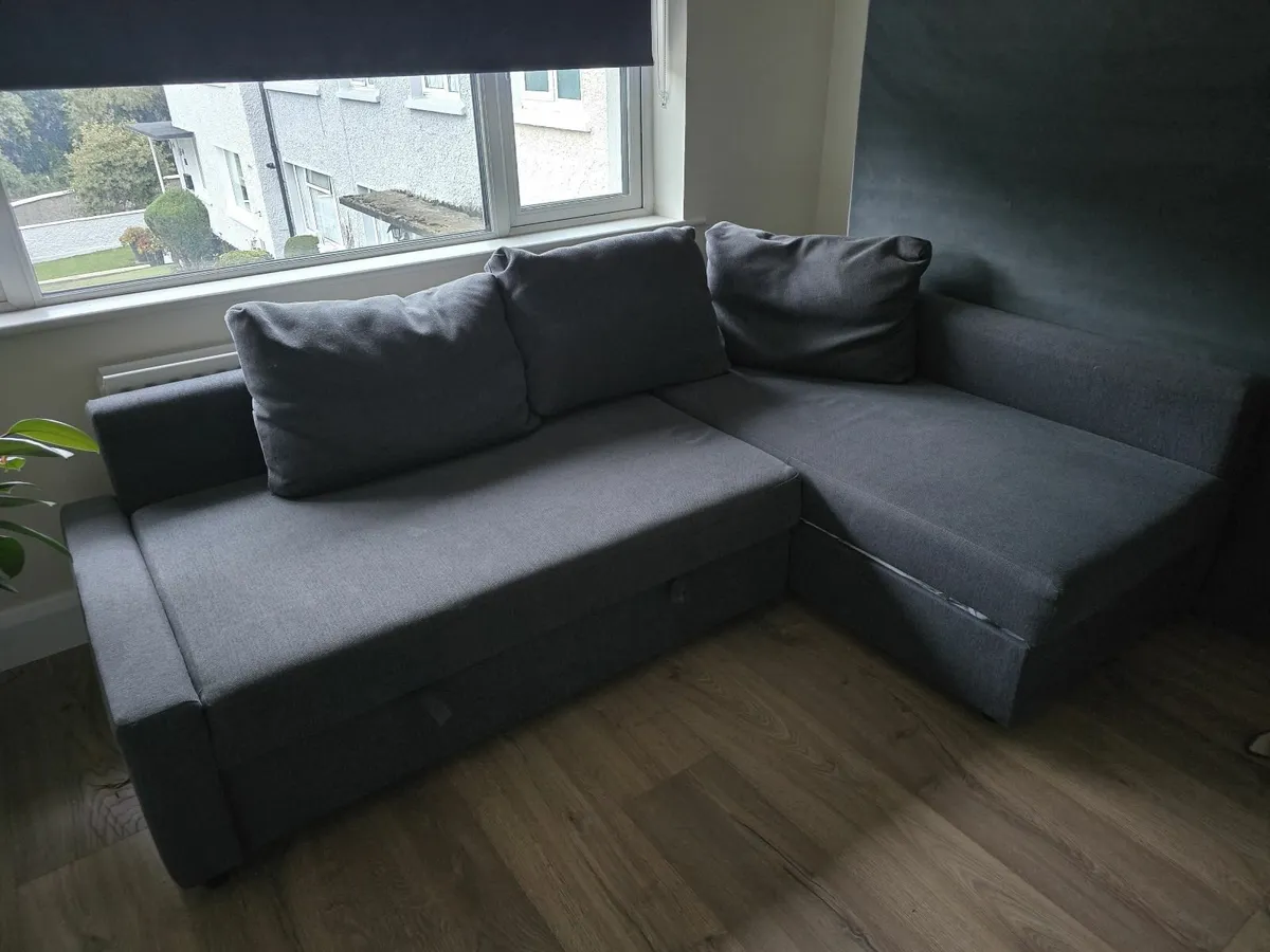 Big L-shaped Sofa bed with underneath storage - Image 3