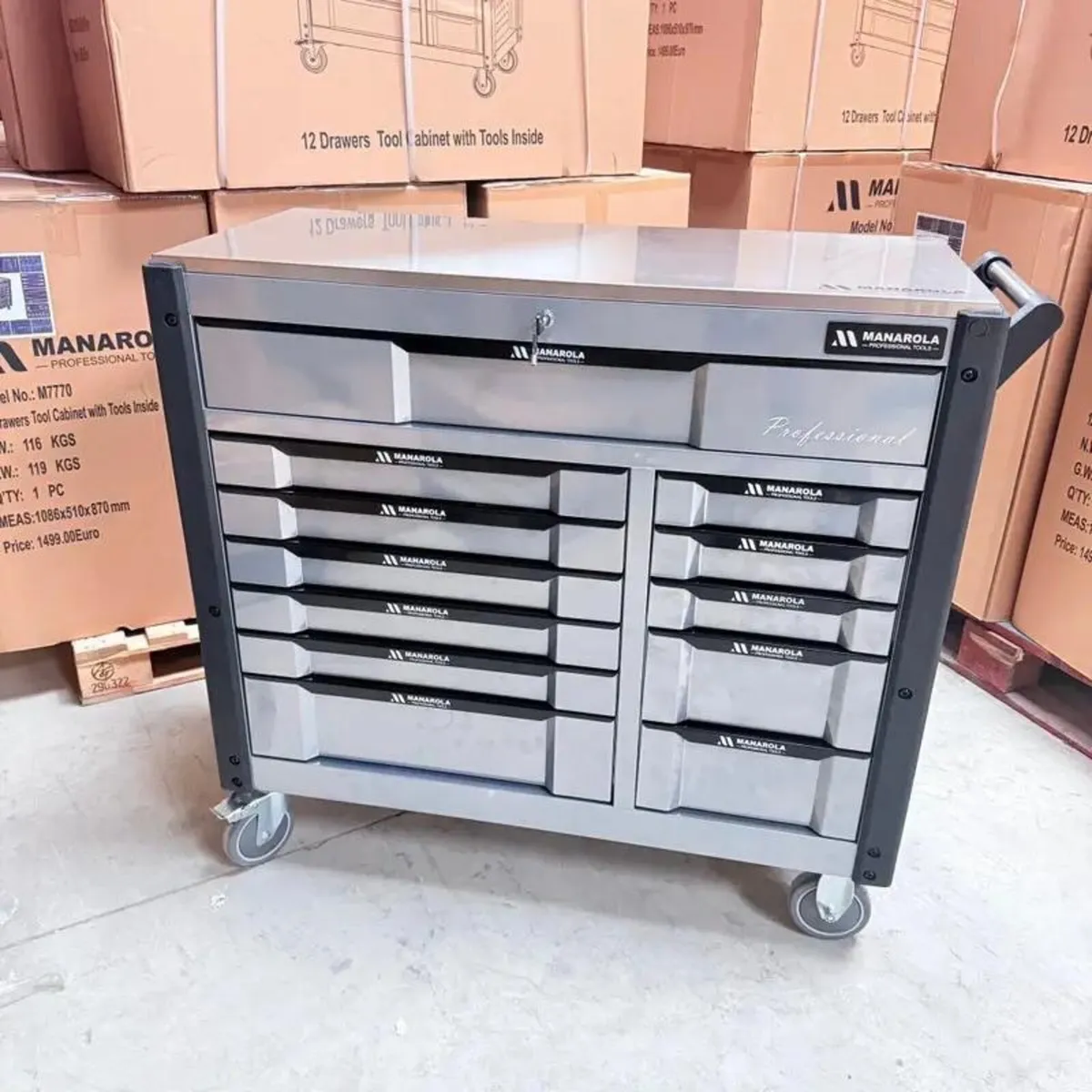 Brand new 12 drawer heavy duty tool chest - Image 2