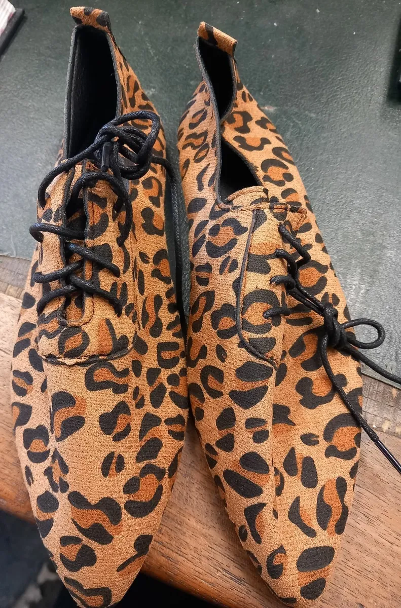 Leopard print lace up shoes BRAND NEW - Image 1