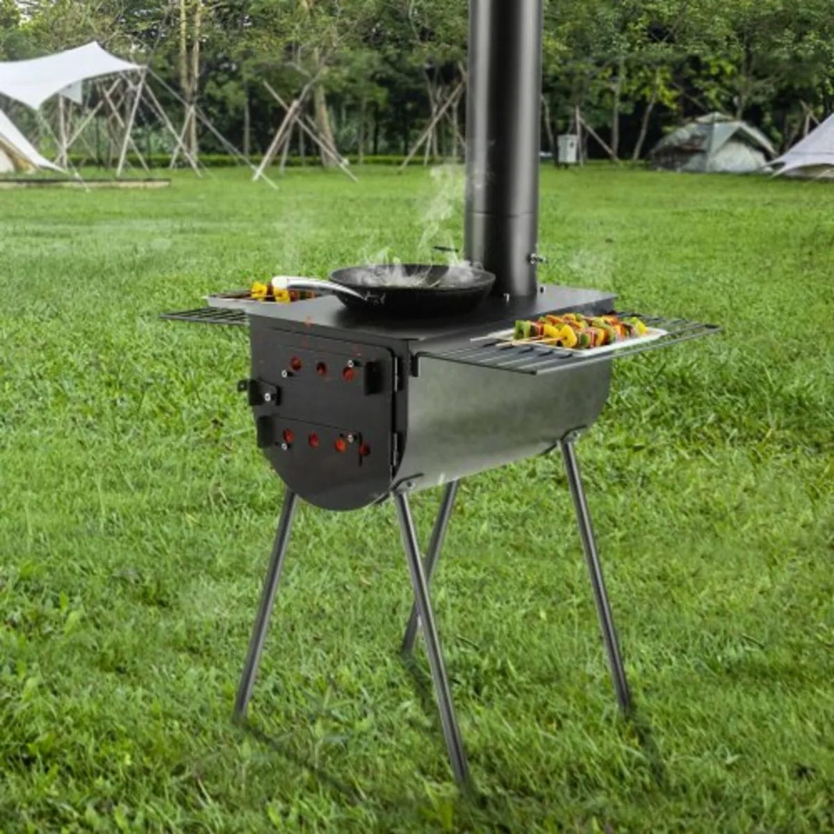 Wood Stove, 3 m, Alloy Steel Camping Tent Stove, P - Image 4