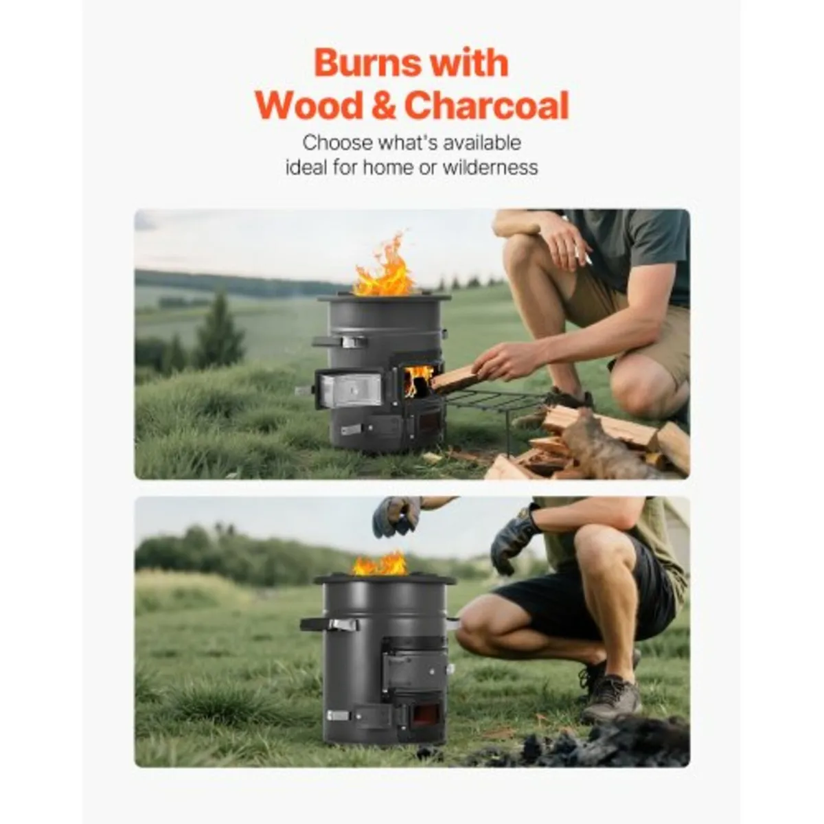 Camping Rocket Stove Wood Burning Portable Rocket - Image 2