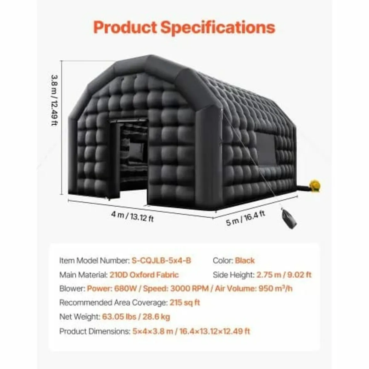 Portable Inflatable Nightclub Tent with Blower 16. - Image 3