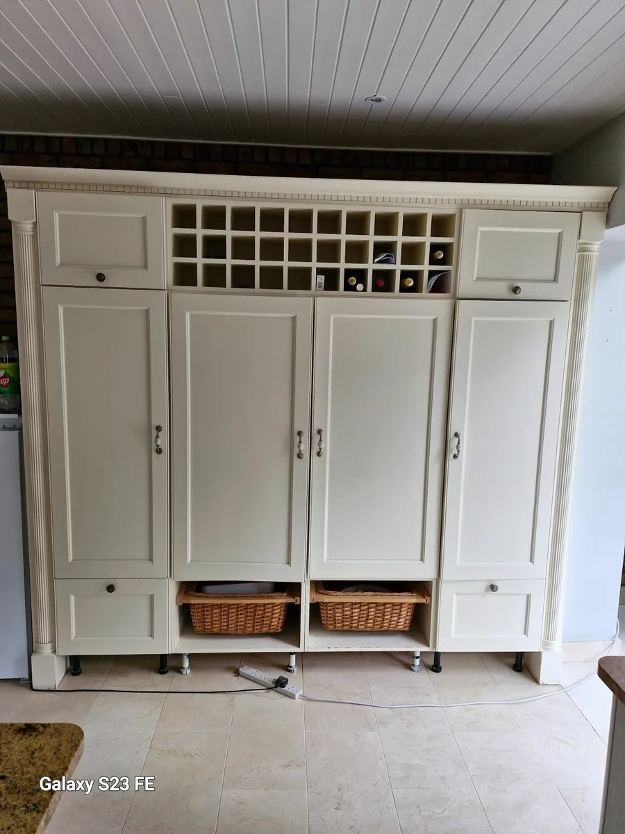 Kitchen cabinet with wine rack - Image 1