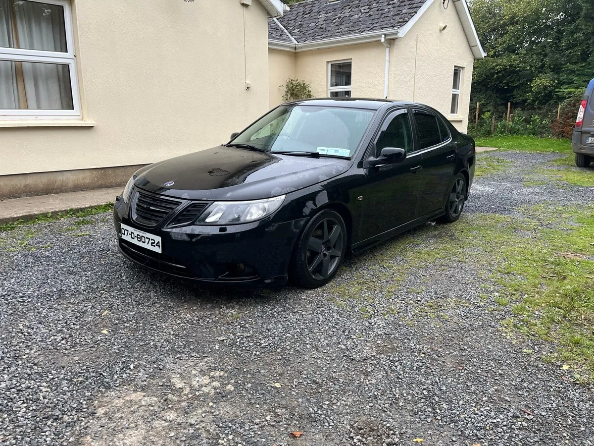2007 Black Saab 9-3 1.9TID Diesel 5 Door Saloon - Image 1