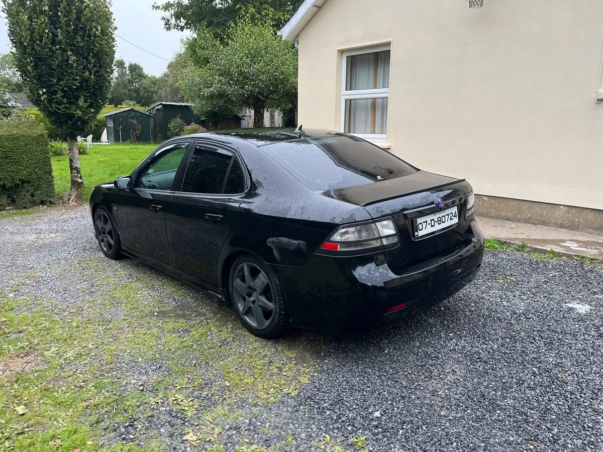 2007 Black Saab 9-3 1.9TID Diesel 5 Door Saloon - Image 2