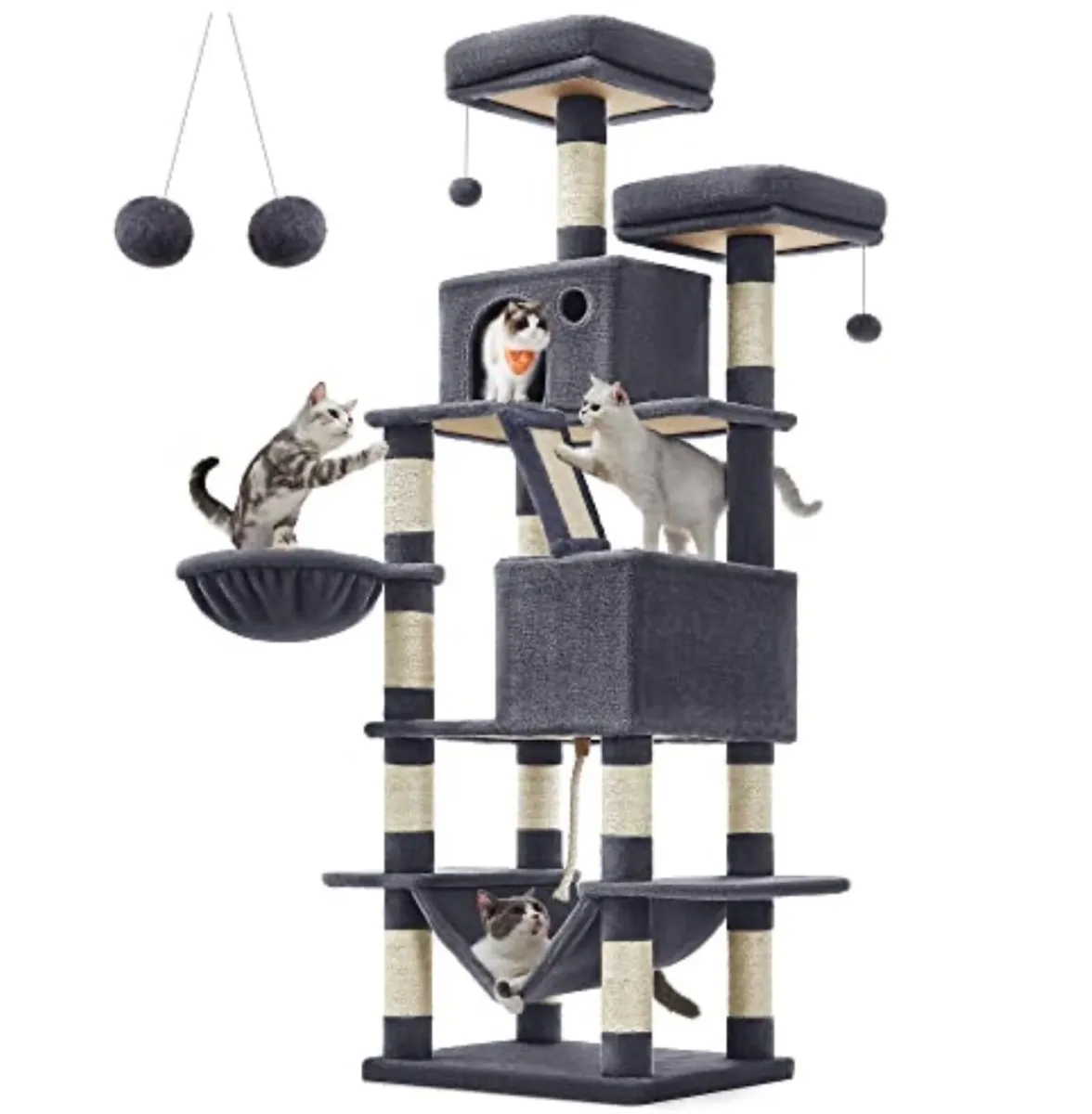Cat Climbing Tree and Scratching Post Set - Image 1