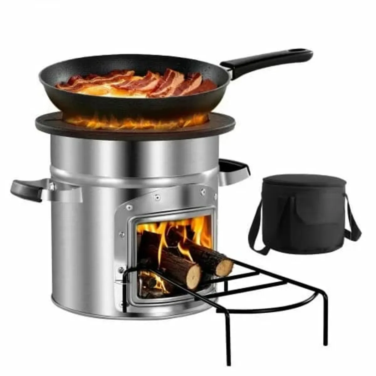 Camping Rocket Stove Wood Burning Portable Rocket - Image 1