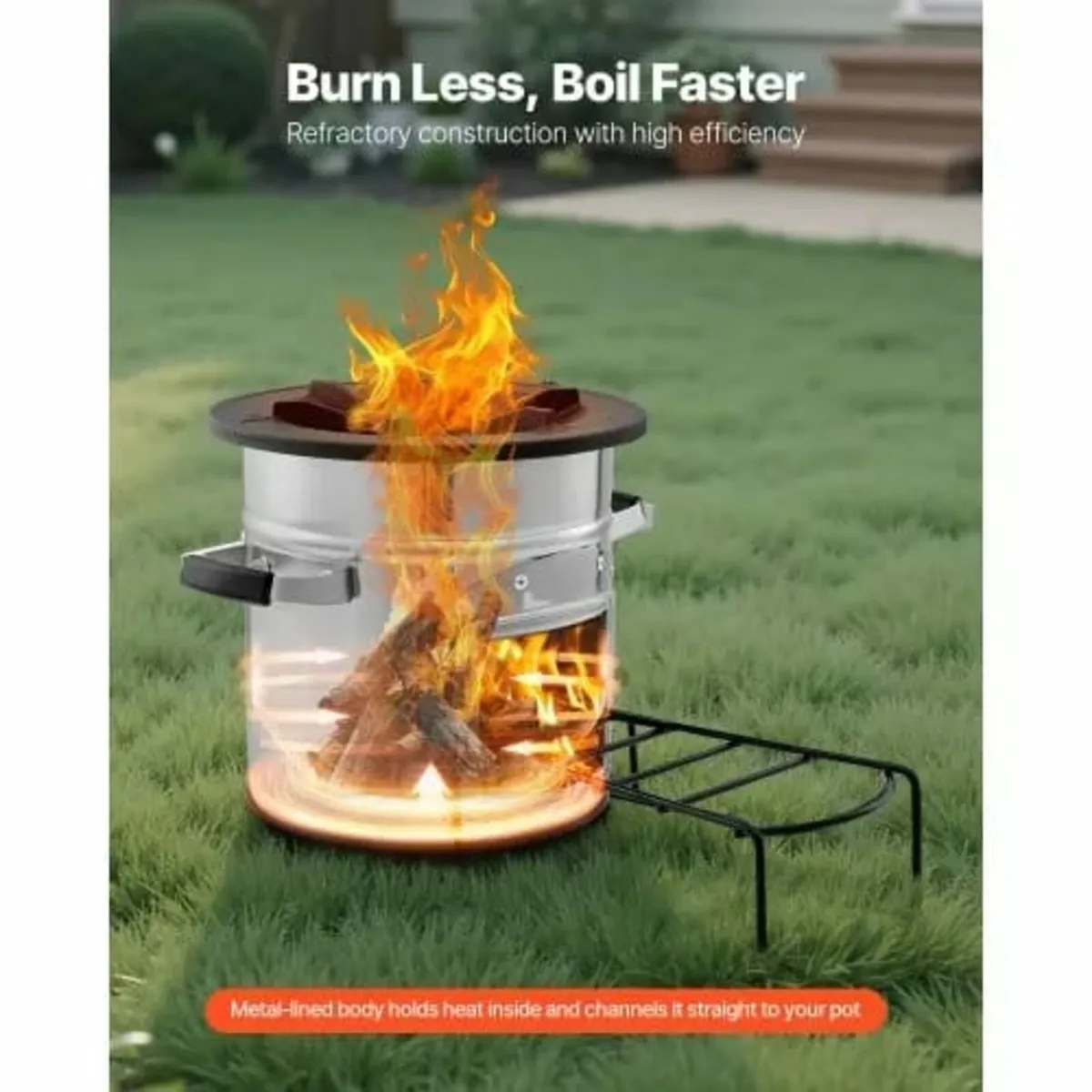 Camping Rocket Stove Wood Burning Portable Rocket - Image 4