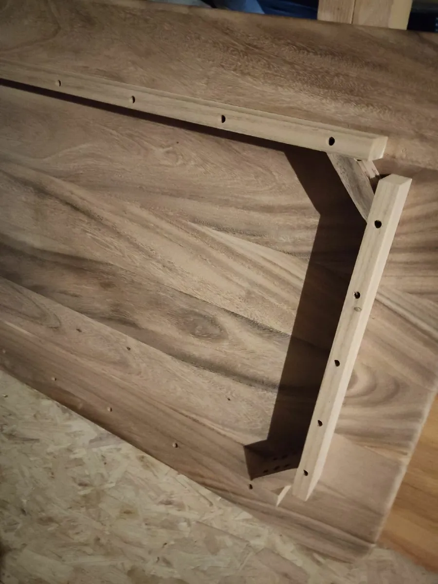 Dining table, solid wood, 130 x 81 cm - Image 2