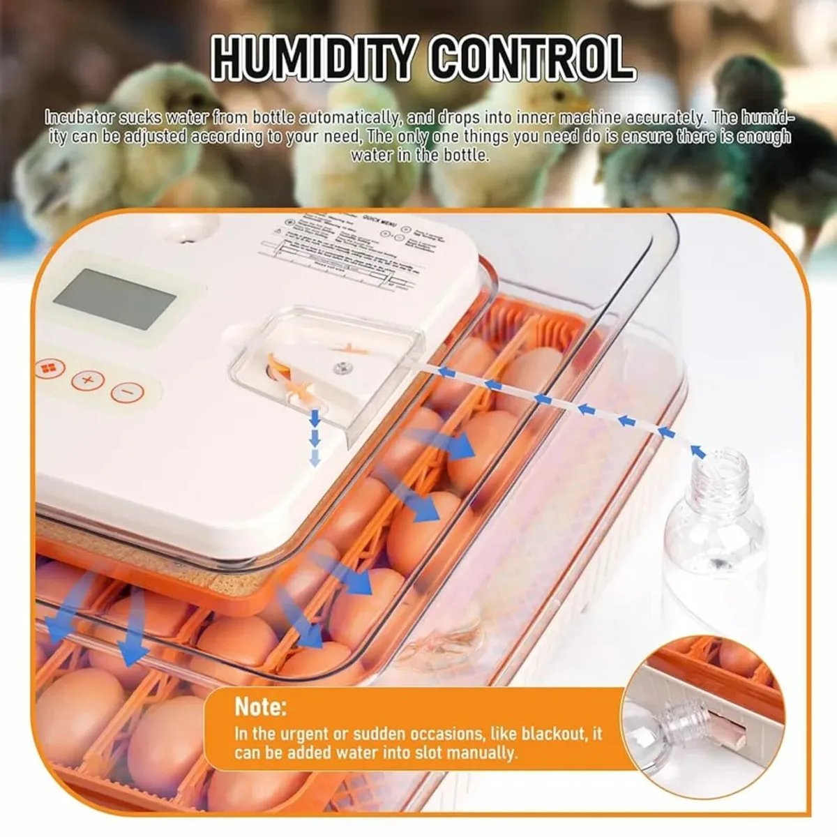 56 Egg Incubator Fully Automatic Incubator Dual El - Image 4