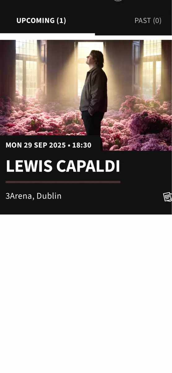 Lewis capaldi ticket