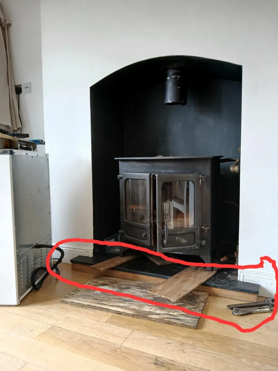 Fireplace hearth base. - Image 1