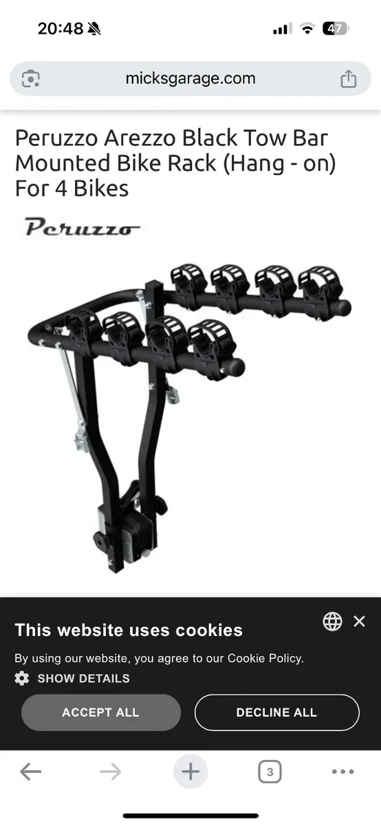 Tow Bar Bike rack - Image 4
