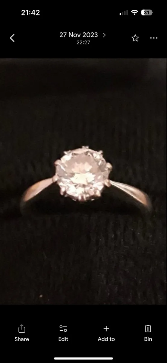 1.25 ct Diamond engagement ring - Image 2