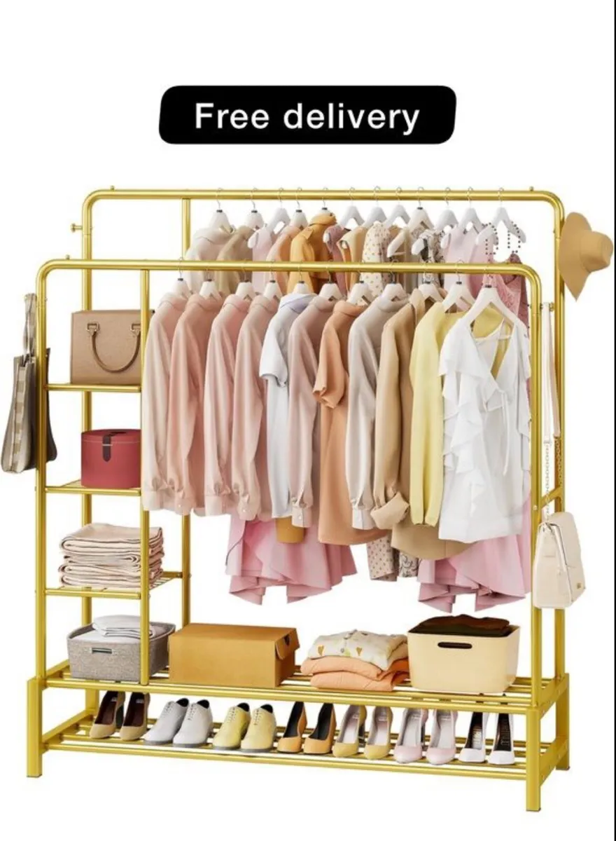 Wide Clothes Rail, 66.9 x 47.2 inch Clothing Rack
