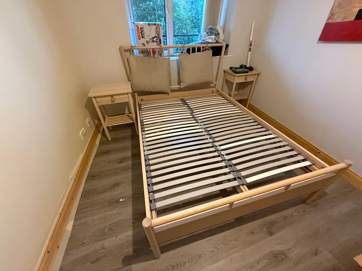 IKEA DOUBLE BED BJORKSNAS - Image 3